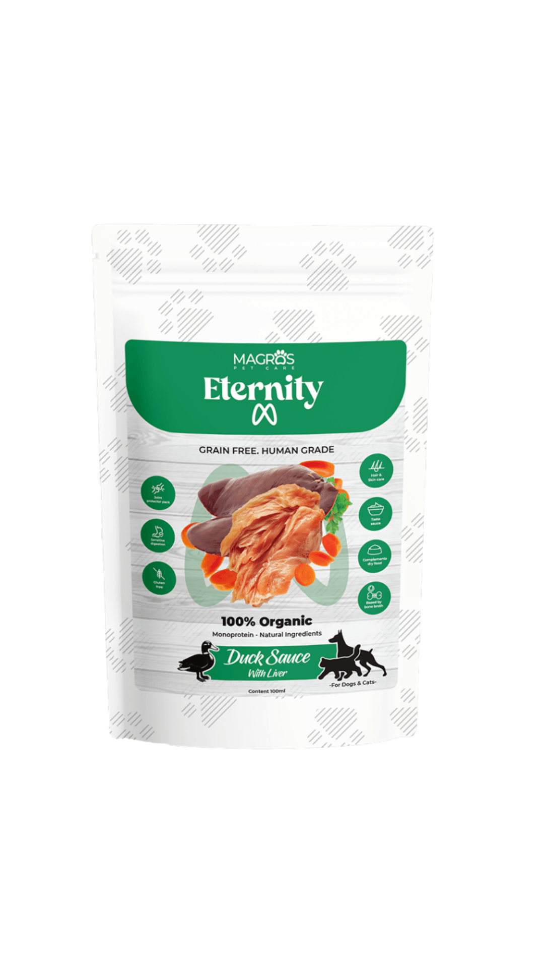 NAUJIENA! Magros Eternity ekologiškas antienos padažas šunims ir katėms