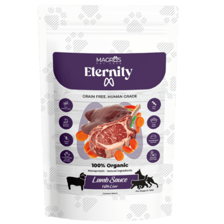 NAUJIENA! Magros Eternity ekologiškas ėrienos padažas šunims ir katėms